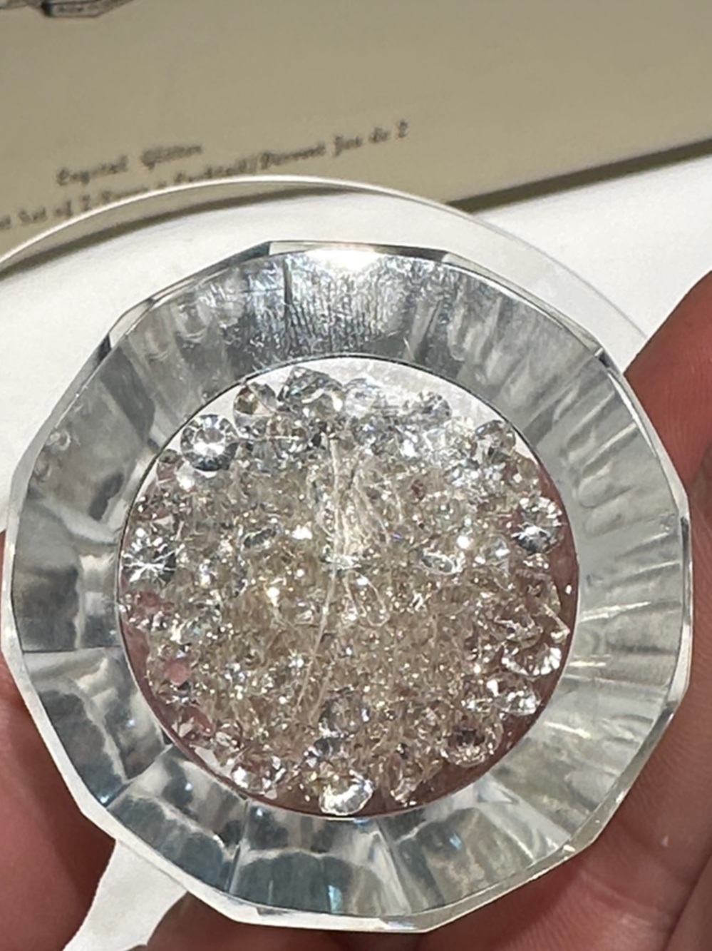 Clear Crystal Martini Glasses (Set of 2) - Picture 4 of 8